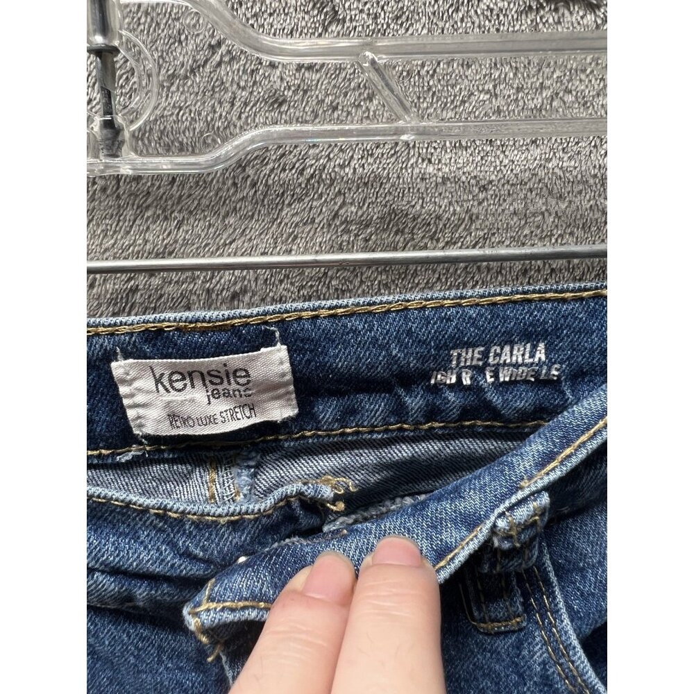 Kensie Jeans Women’s 4 27 The Carla High Rise Wide Leg Denim Blue Wash  Retro - Picture 3 of 4